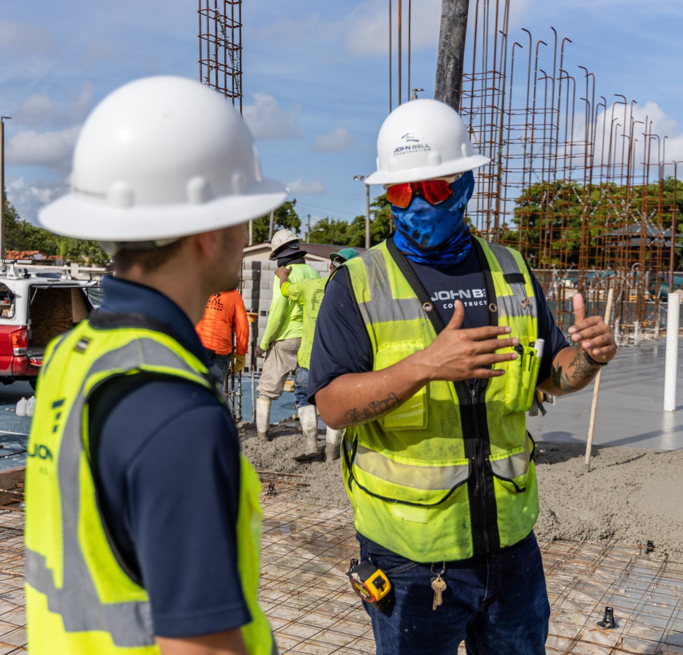 John Bell Construction team on-site